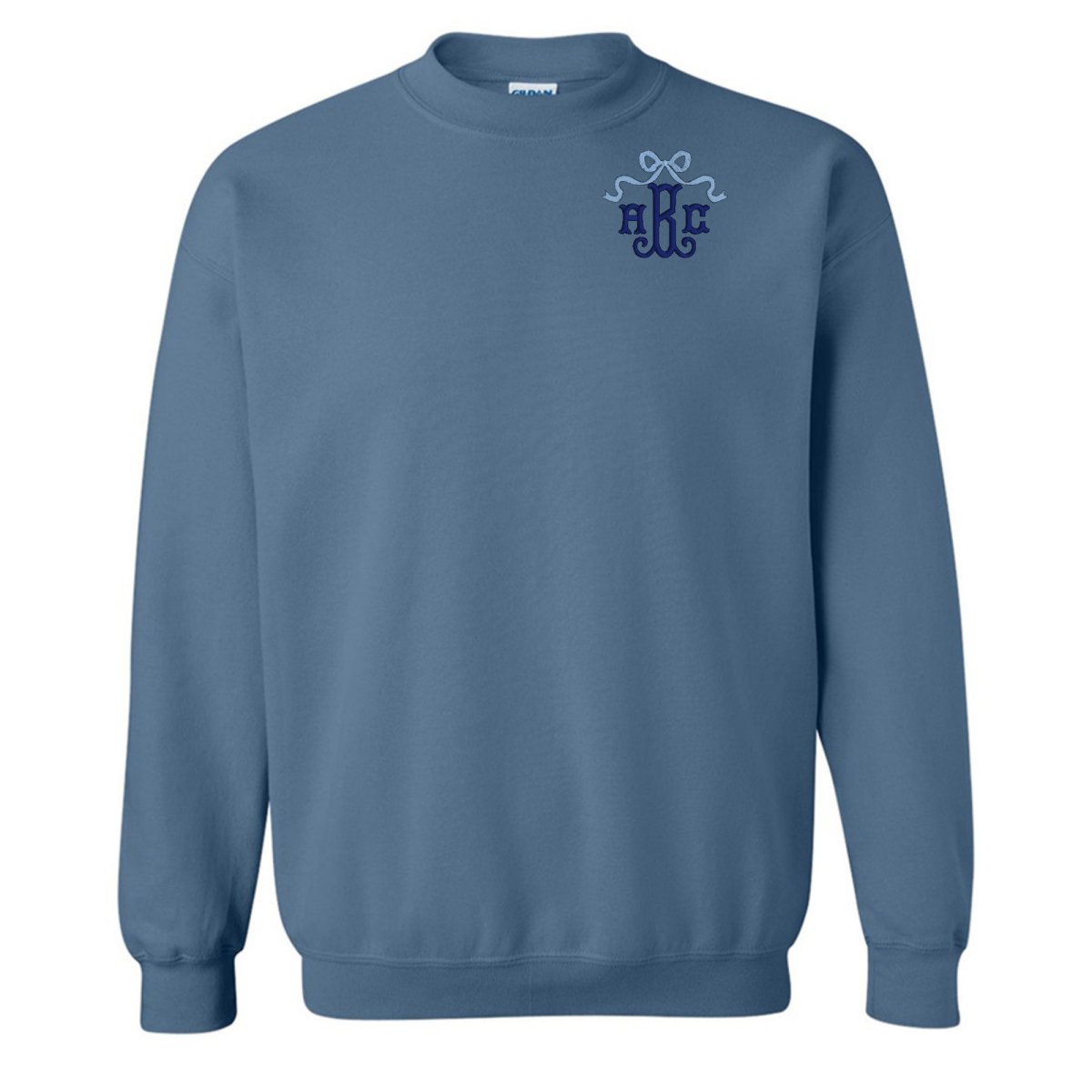 Monogrammed 'Bow' Crewneck Sweatshirt - United Monograms