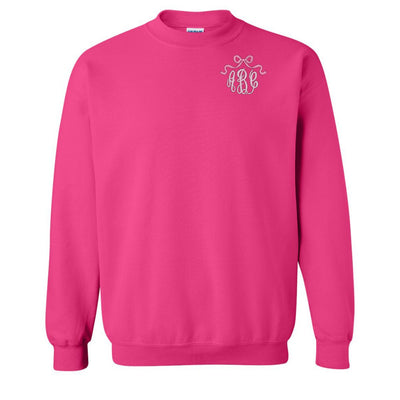 Monogrammed 'Bow' Crewneck Sweatshirt - United Monograms