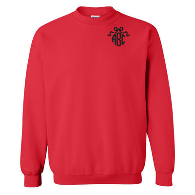 Monogrammed 'Bow' Crewneck Sweatshirt - United Monograms