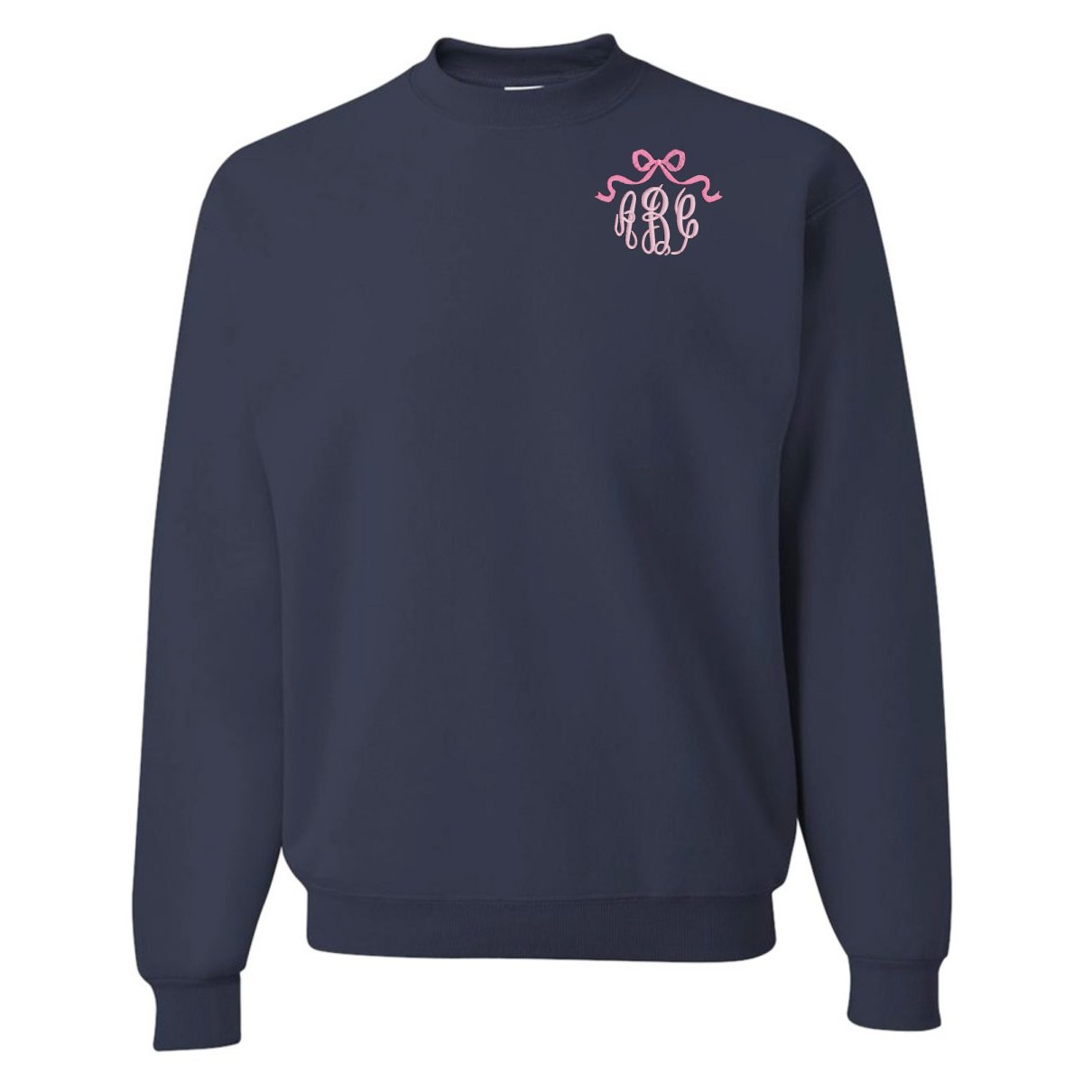 Monogrammed 'Bow' Crewneck Sweatshirt - United Monograms