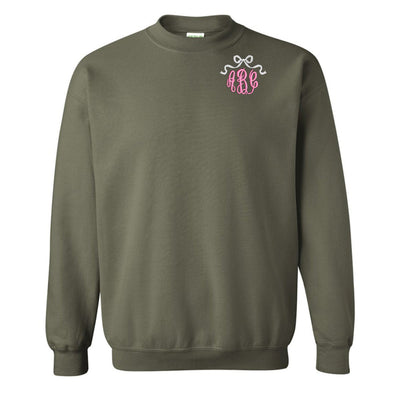 Monogrammed 'Bow' Crewneck Sweatshirt - United Monograms
