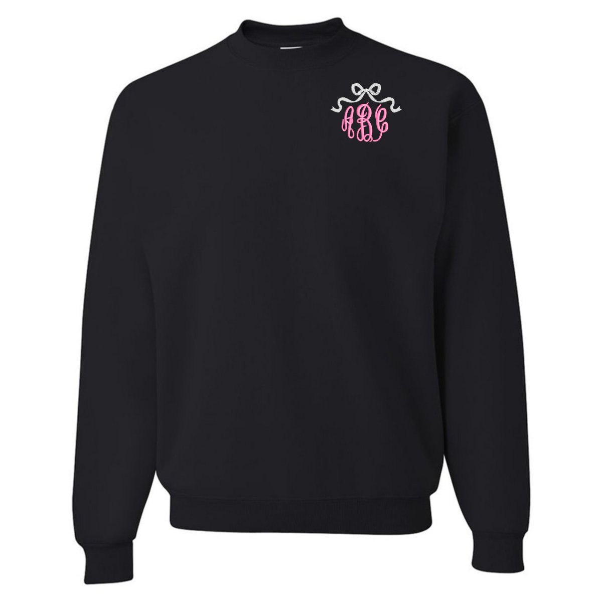 Monogrammed 'Bow' Crewneck Sweatshirt - United Monograms