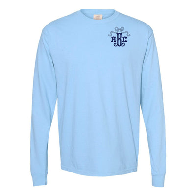 Monogrammed 'Bow' Long Sleeve T-Shirt - United Monograms