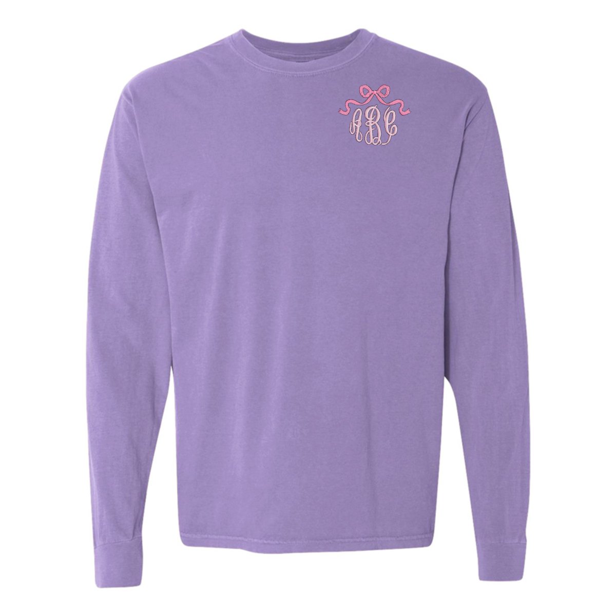 Monogrammed 'Bow' Long Sleeve T-Shirt - United Monograms