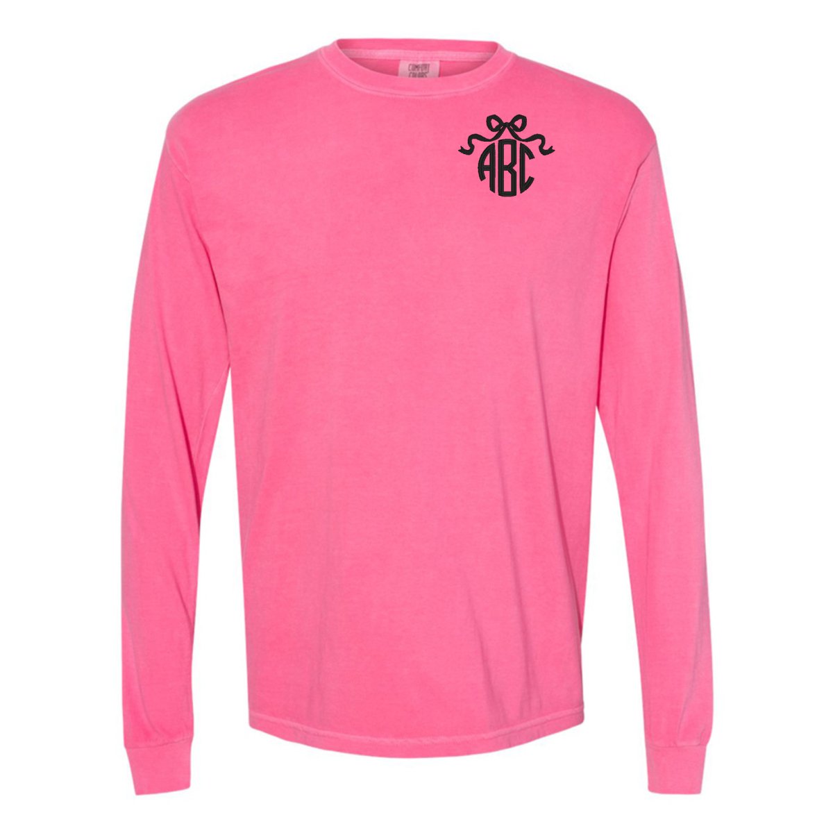 Monogrammed 'Bow' Long Sleeve T-Shirt - United Monograms