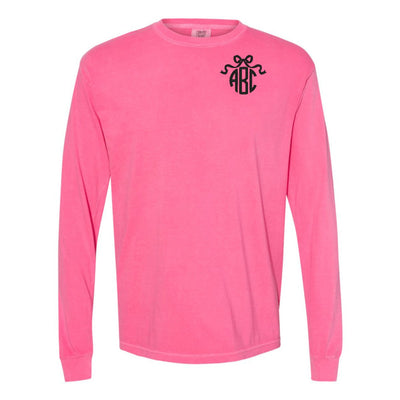Monogrammed 'Bow' Long Sleeve T-Shirt - United Monograms