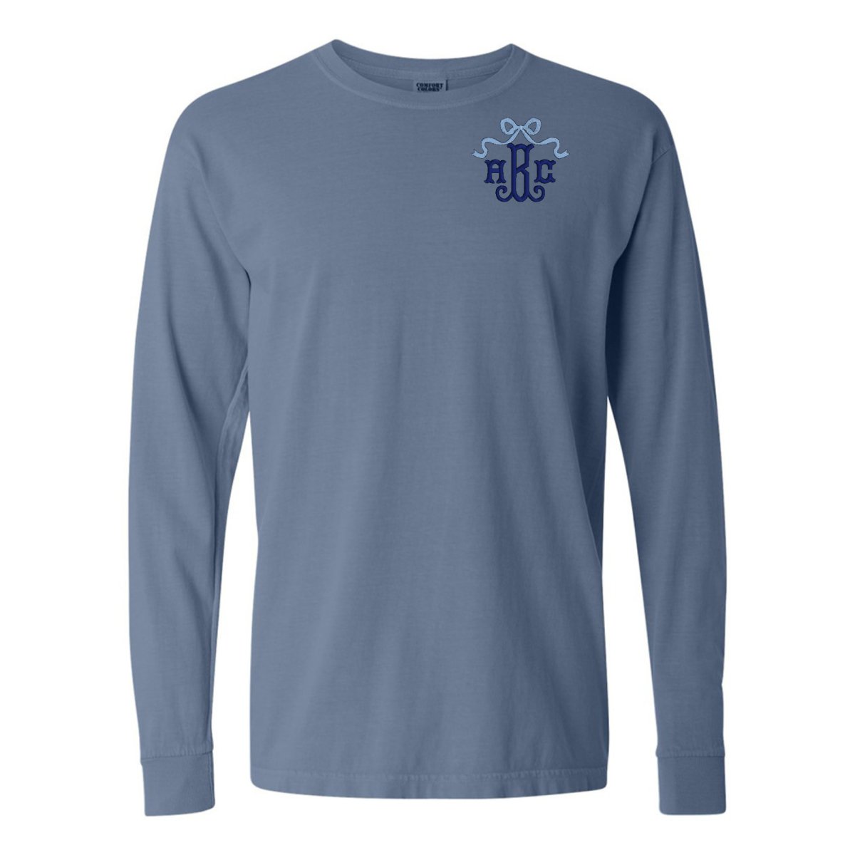 Monogrammed 'Bow' Long Sleeve T-Shirt - United Monograms