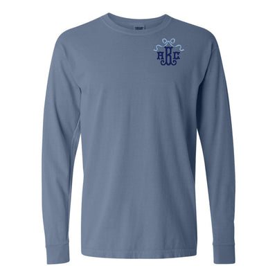Monogrammed 'Bow' Long Sleeve T-Shirt - United Monograms