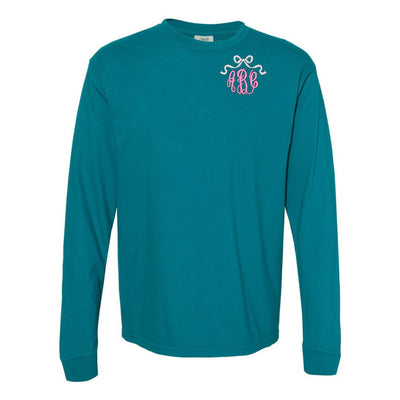 Monogrammed 'Bow' Long Sleeve T-Shirt - United Monograms