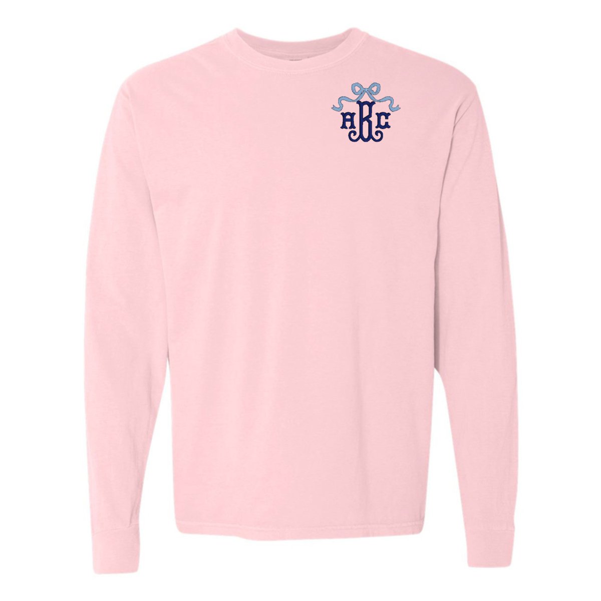 Monogrammed 'Bow' Long Sleeve T-Shirt - United Monograms