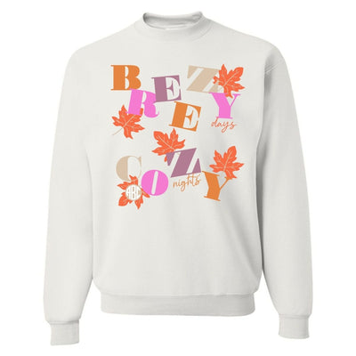 Monogrammed 'Breezy Days, Cozy Nights' Crewneck Sweatshirt - United Monograms