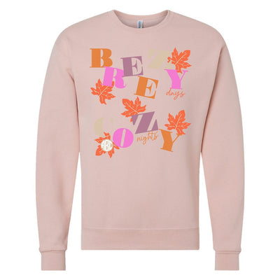 Monogrammed 'Breezy Days, Cozy Nights' Crewneck Sweatshirt - United Monograms