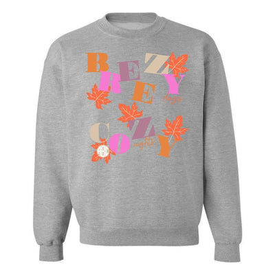 Monogrammed 'Breezy Days, Cozy Nights' Crewneck Sweatshirt - United Monograms