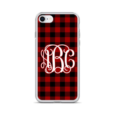 Monogrammed 'Buffalo Check' iPhone Case - United Monograms