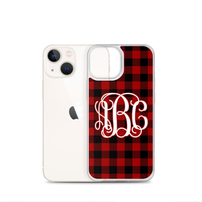 Monogrammed 'Buffalo Check' iPhone Case - United Monograms