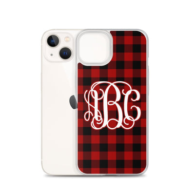 Monogrammed 'Buffalo Check' iPhone Case - United Monograms