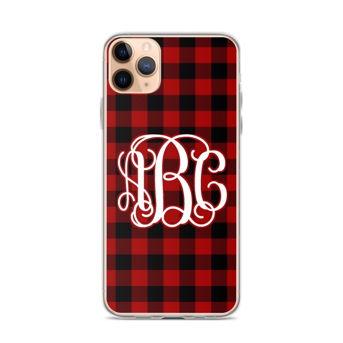 Monogrammed 'Buffalo Check' iPhone Case - United Monograms