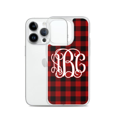 Monogrammed 'Buffalo Check' iPhone Case - United Monograms