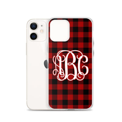 Monogrammed 'Buffalo Check' iPhone Case - United Monograms
