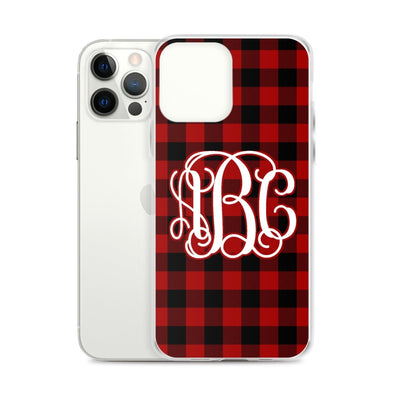 Monogrammed 'Buffalo Check' iPhone Case - United Monograms