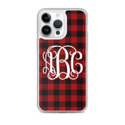 Monogrammed 'Buffalo Check' iPhone Case - United Monograms