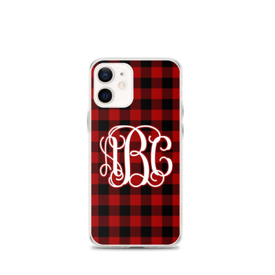 Monogrammed 'Buffalo Check' iPhone Case - United Monograms