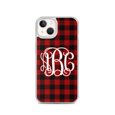 Monogrammed 'Buffalo Check' iPhone Case - United Monograms