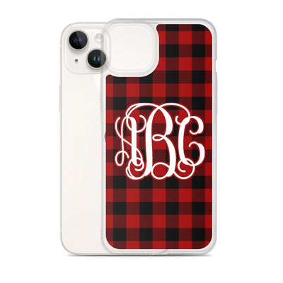 Monogrammed 'Buffalo Check' iPhone Case - United Monograms