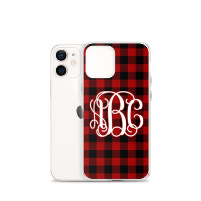 Monogrammed 'Buffalo Check' iPhone Case - United Monograms