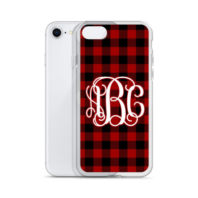 Monogrammed 'Buffalo Check' iPhone Case - United Monograms