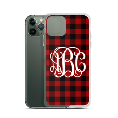 Monogrammed 'Buffalo Check' iPhone Case - United Monograms