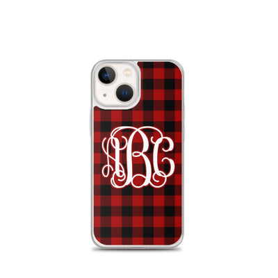 Monogrammed 'Buffalo Check' iPhone Case - United Monograms