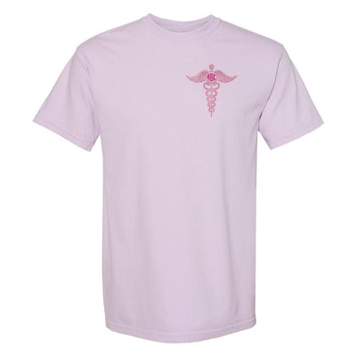 Monogrammed Caduceus Comfort Colors T-Shirt - United Monograms