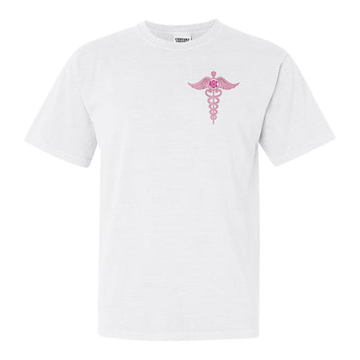 Monogrammed Caduceus Comfort Colors T-Shirt - United Monograms