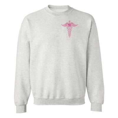 Monogrammed Caduceus Crewneck Sweatshirt - United Monograms