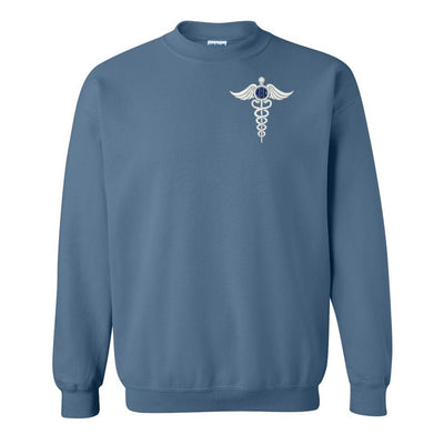 Monogrammed Caduceus Crewneck Sweatshirt - United Monograms