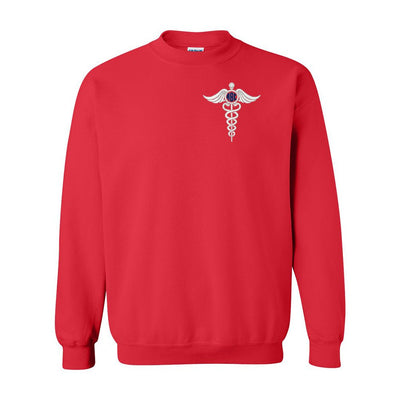 Monogrammed Caduceus Crewneck Sweatshirt - United Monograms