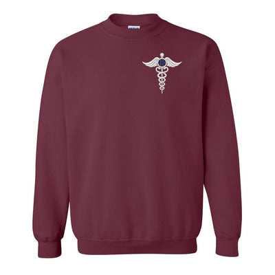 Monogrammed Caduceus Crewneck Sweatshirt - United Monograms