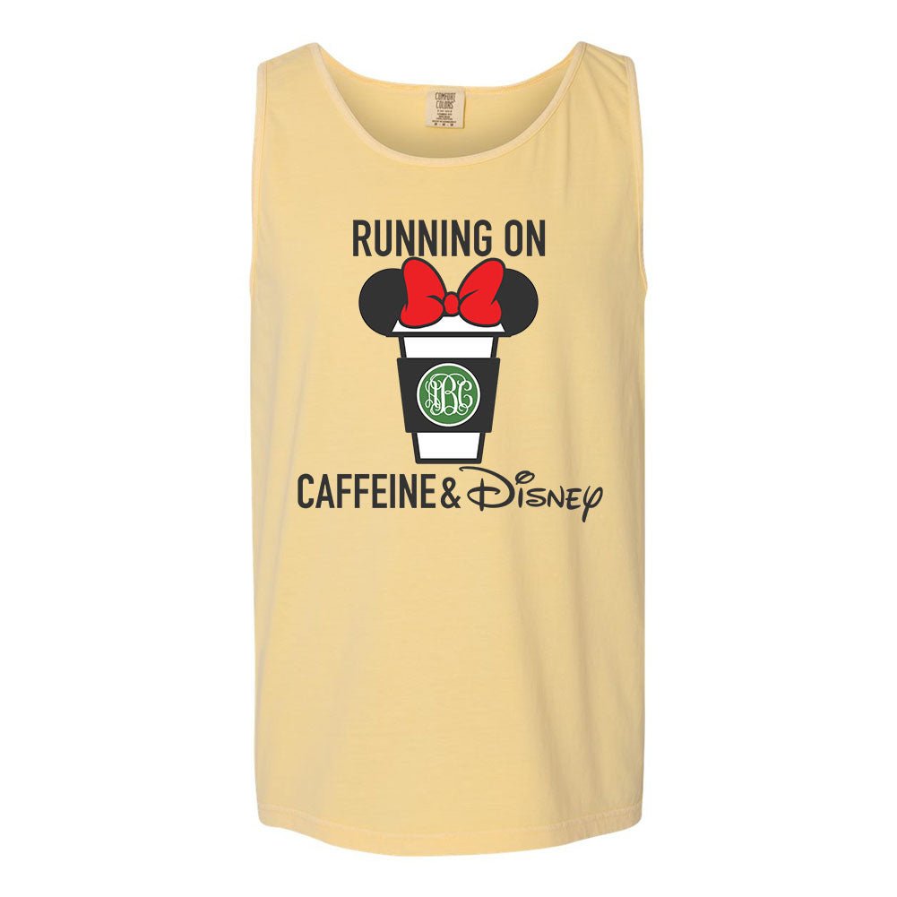 Monogrammed 'Caffeine & Disney' Comfort Colors Tank Top - United Monograms