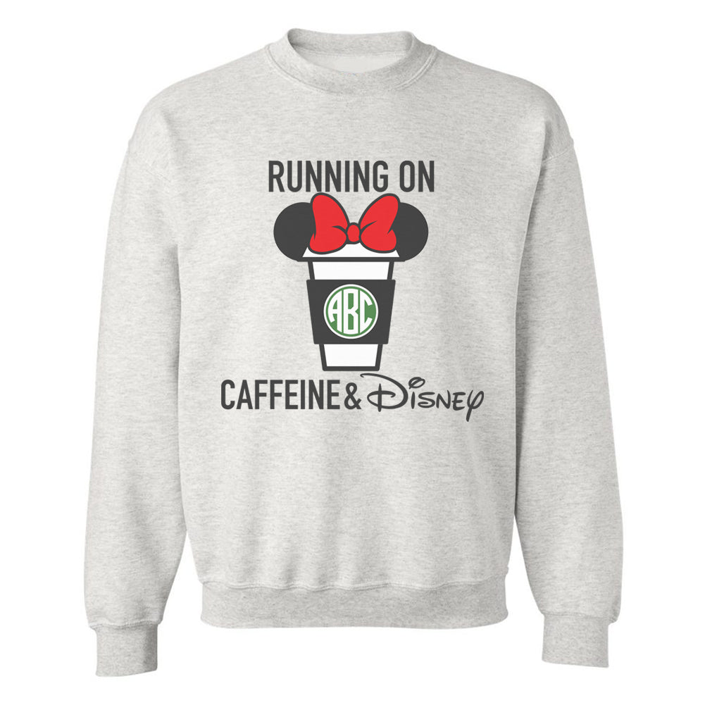 Monogrammed 'Caffeine & Disney' Crewneck Sweatshirt - United Monograms