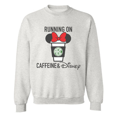 Monogrammed 'Caffeine & Disney' Crewneck Sweatshirt - United Monograms