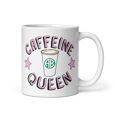 Monogrammed 'Caffeine Queen' Mug - United Monograms