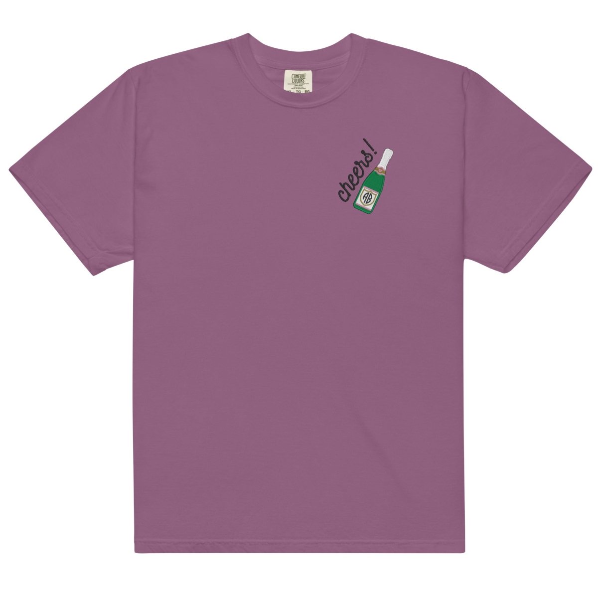 Monogrammed Champagne 'Cheers' T-Shirt - United Monograms