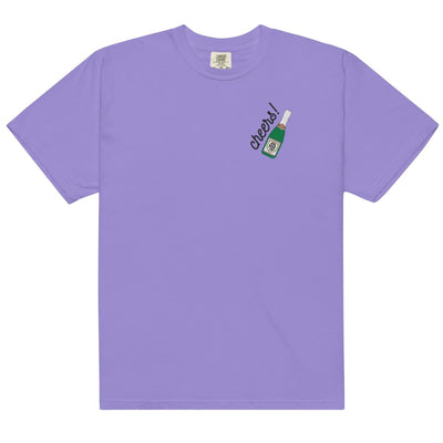 Monogrammed Champagne 'Cheers' T-Shirt - United Monograms
