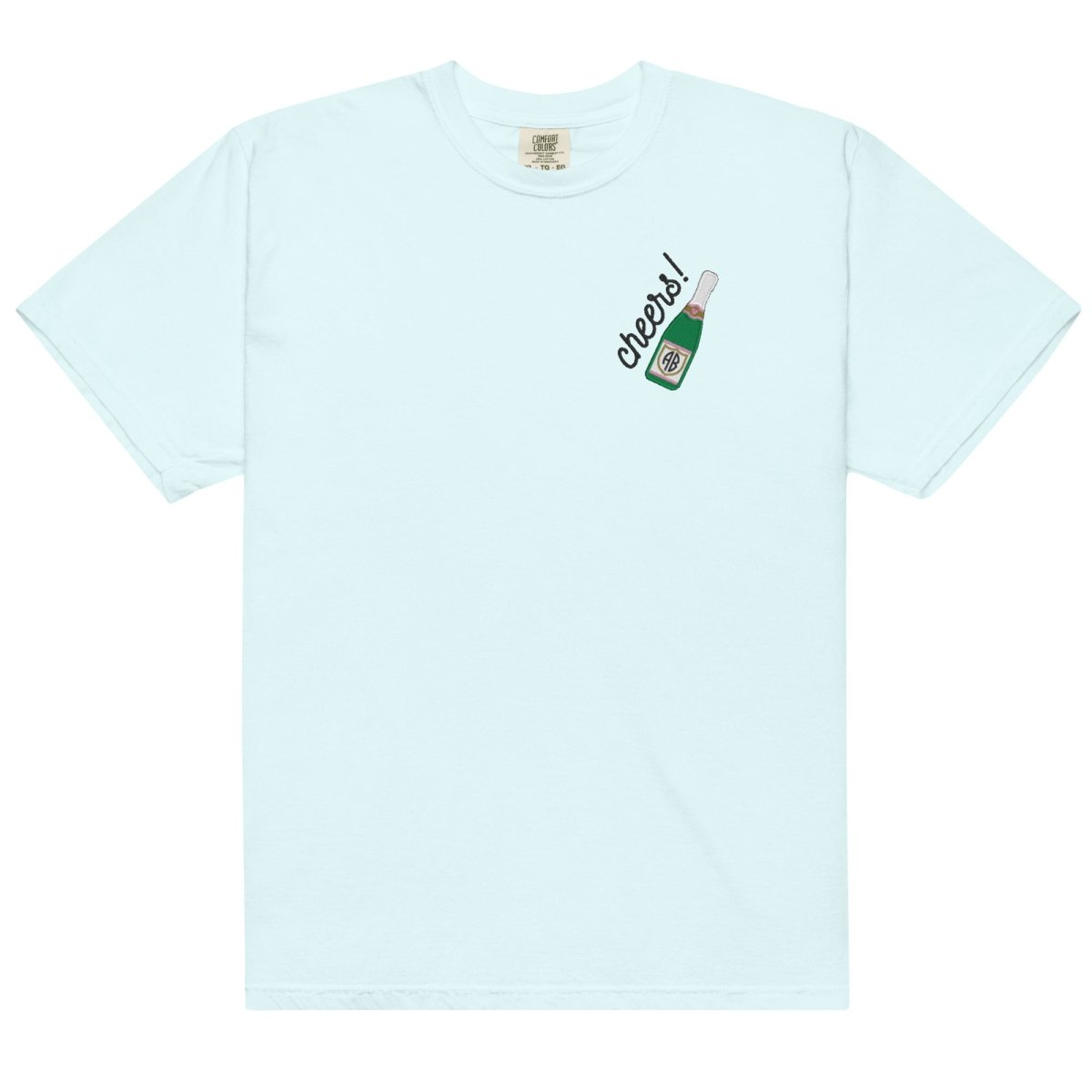 Monogrammed Champagne 'Cheers' T-Shirt - United Monograms