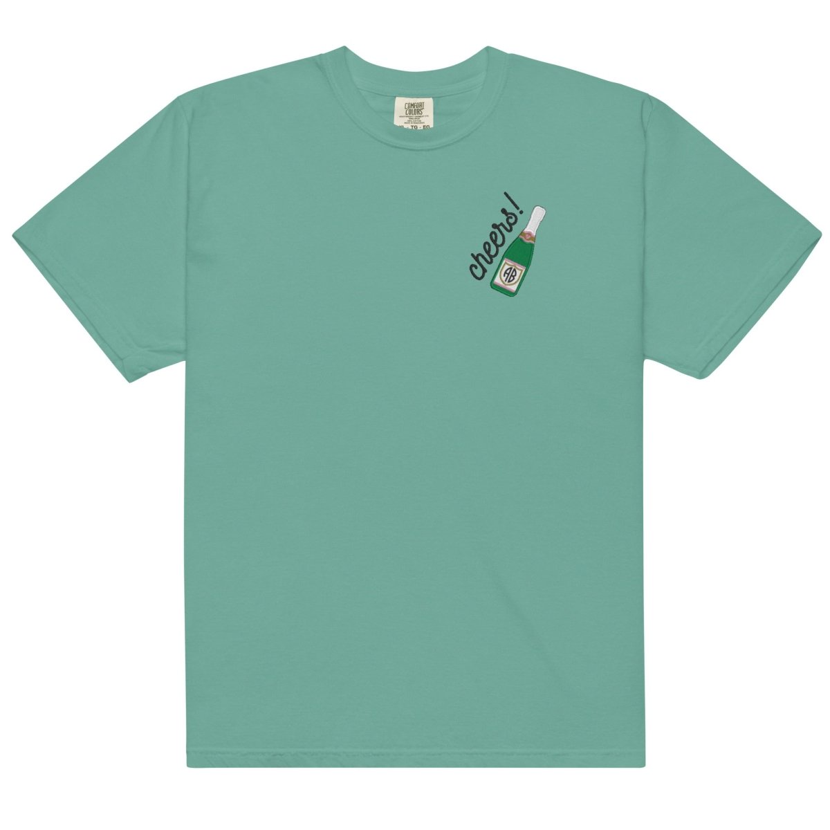Monogrammed Champagne 'Cheers' T-Shirt - United Monograms