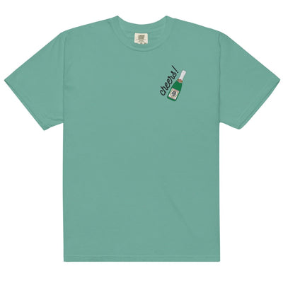 Monogrammed Champagne 'Cheers' T-Shirt - United Monograms