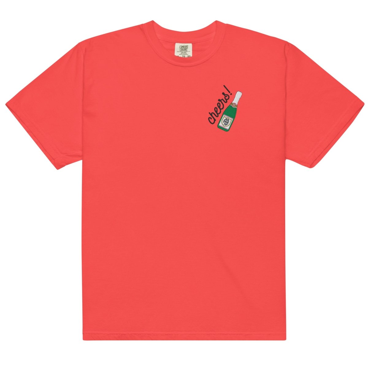Monogrammed Champagne 'Cheers' T-Shirt - United Monograms