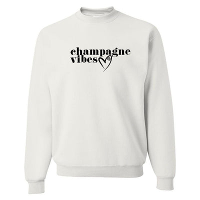 Monogrammed 'Champagne Vibes' Crewneck Sweatshirt - United Monograms
