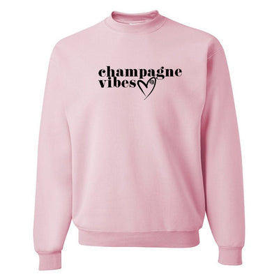 Monogrammed 'Champagne Vibes' Crewneck Sweatshirt - United Monograms